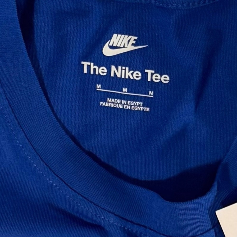 Nike Mens Sportswear Futura Icon Graphic Tee Blue White AR5004-480 Size M NWT - Picture 2 of 4